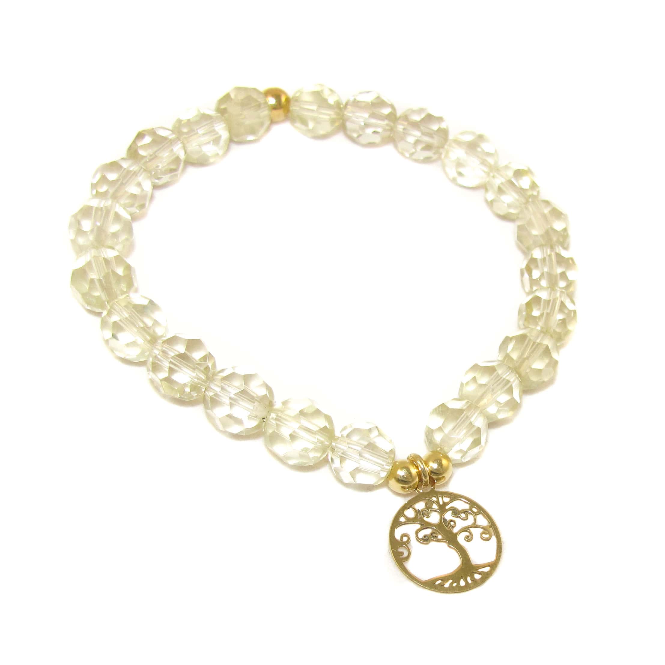 Limonen Quarz Edelstein Lebensbaum Karma Schmuck Armband, Glücksmoment