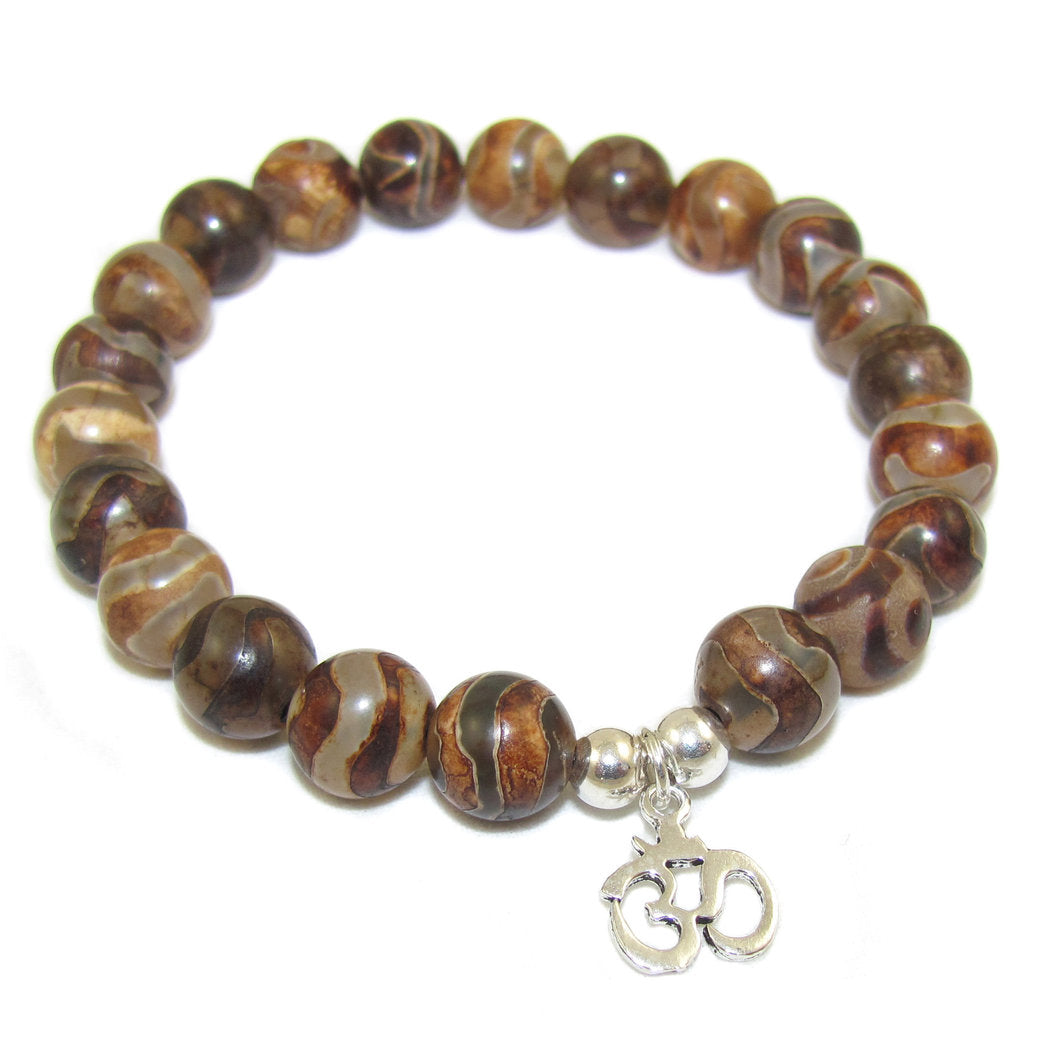 Nepal Achat Edelstein Karma Armband, Akzeptanz und Schutz