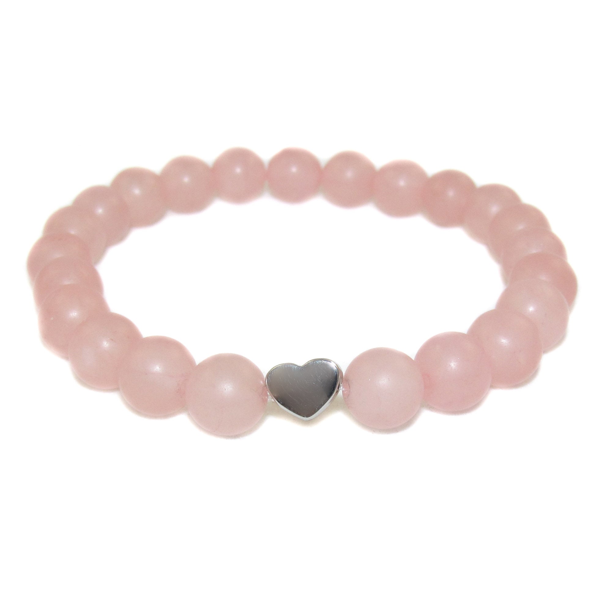 Rosenquarz Herz Karma Armband #mitLiebe, Heilstein wellness Schmuck - samaki originals