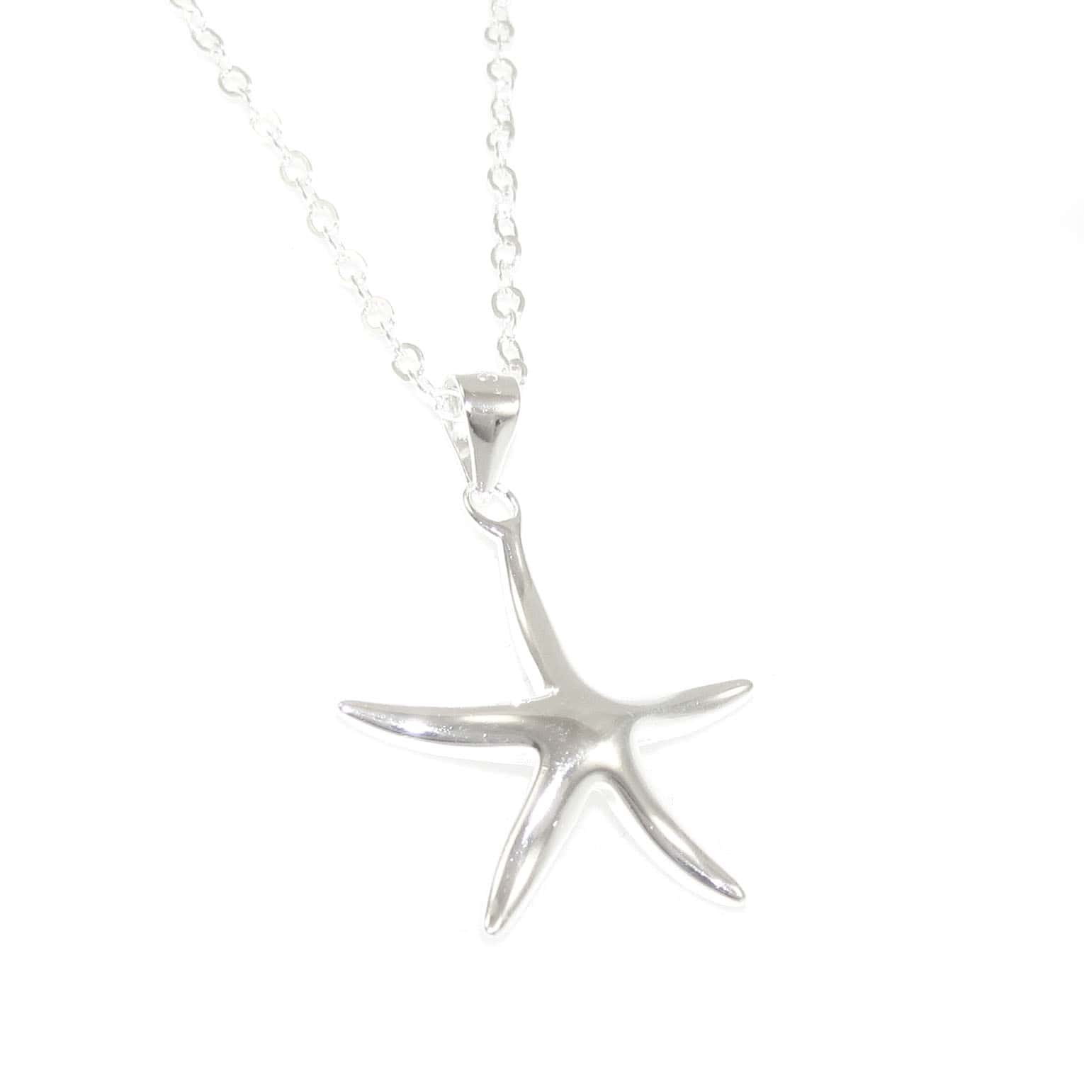 Seestern Karma Kette 45 cm Sterlingsilber, geweiht, - Zeit für Wunder