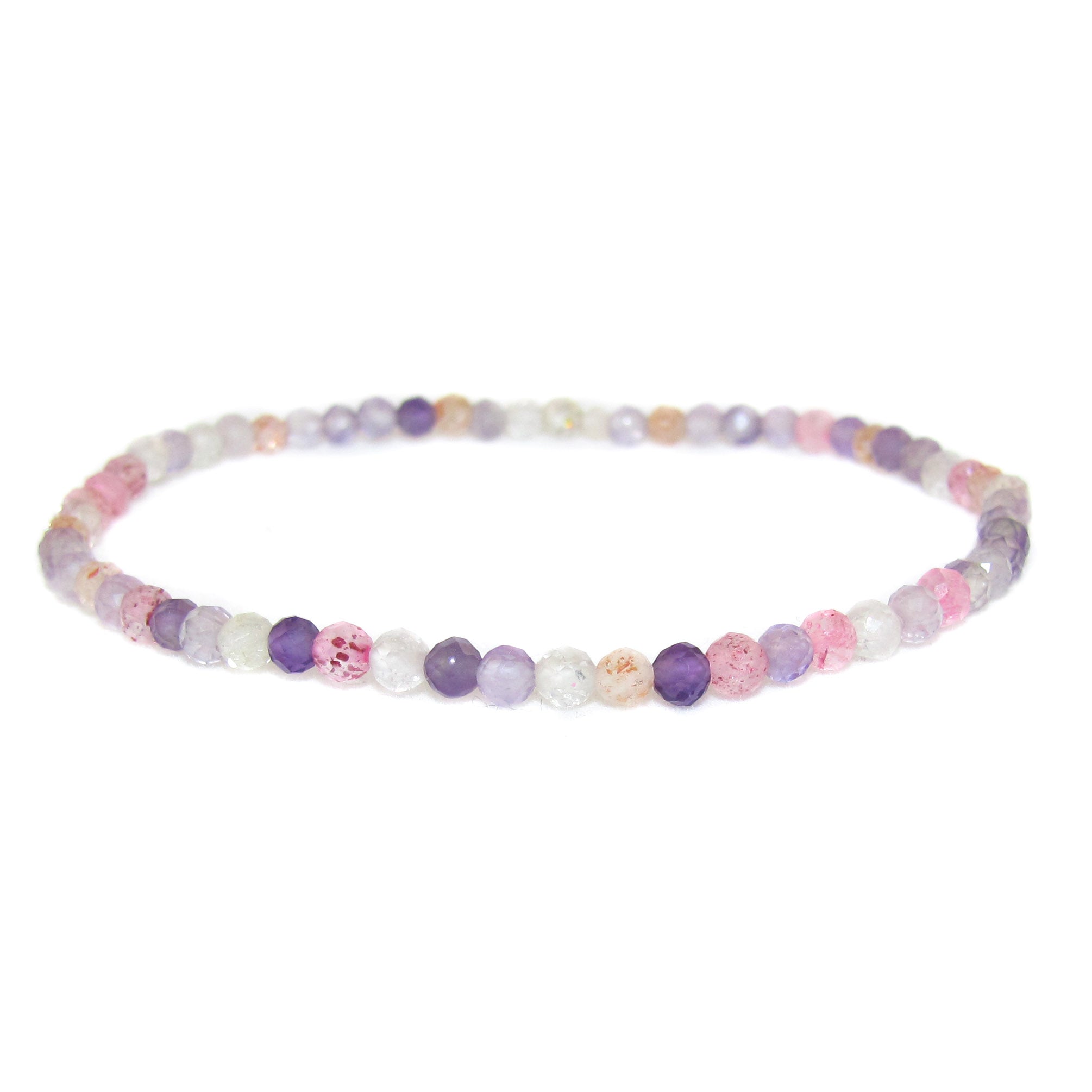super 7 - Edelstein für Körper, Geist und Aura, Karma Schmuck Armband 2 mm - samaki originals