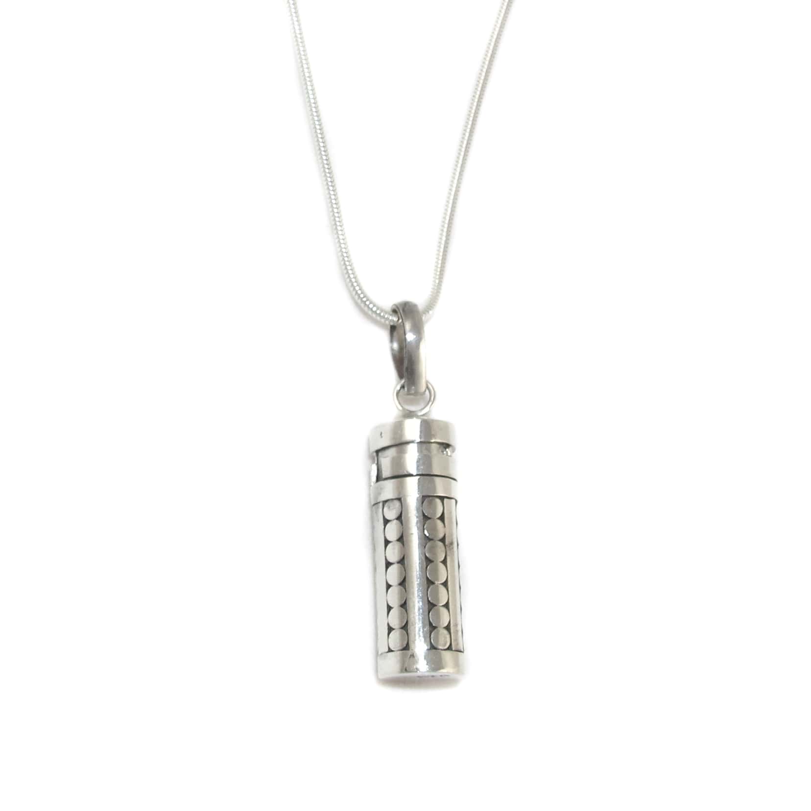 Wunsch Medaillon Glücksbringer Talisman Sterlingsilber Karma Kette 40 cm, Unisex
