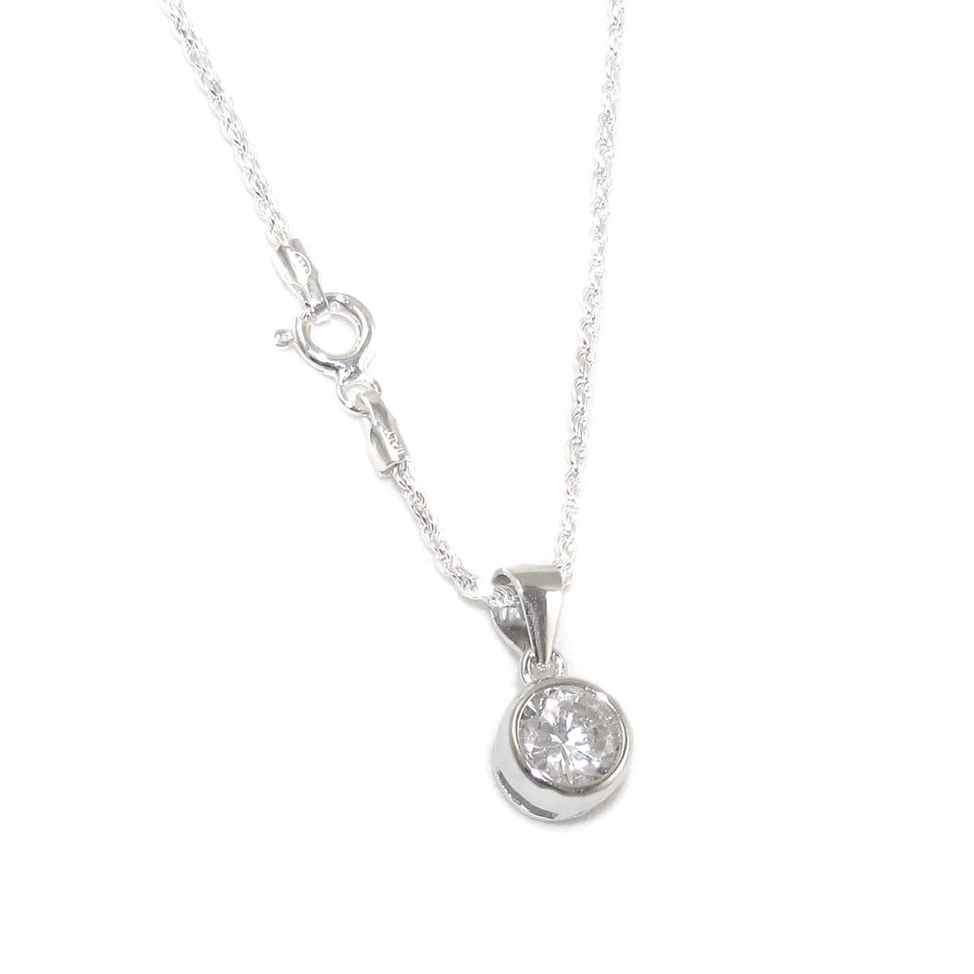 Zirkon Karma Kette Kettchen 40 cm Sterlingsilber, geweiht - neue Wege zum Glück