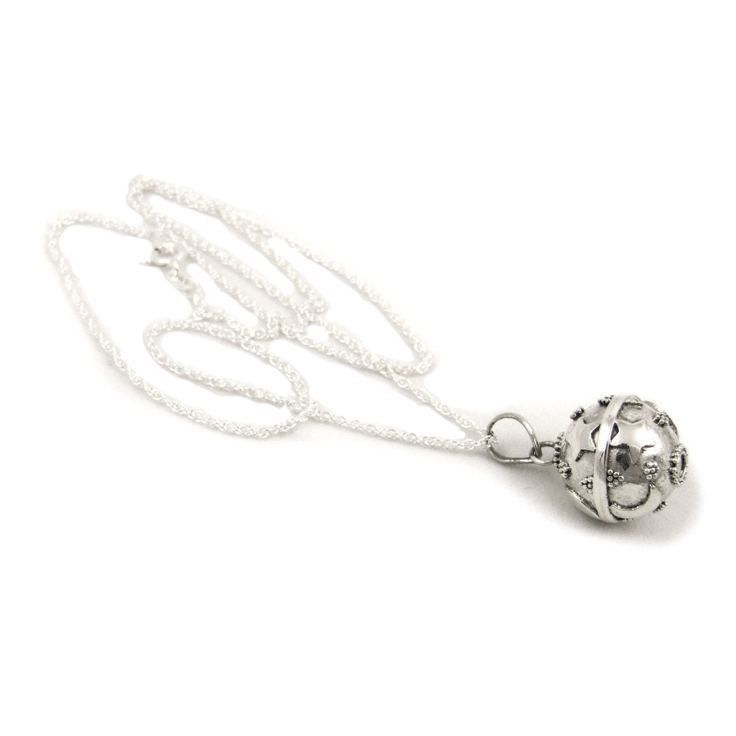 Engelsrufer Klangkugel Kette Set Mond und Sterne, 50 cm Kette