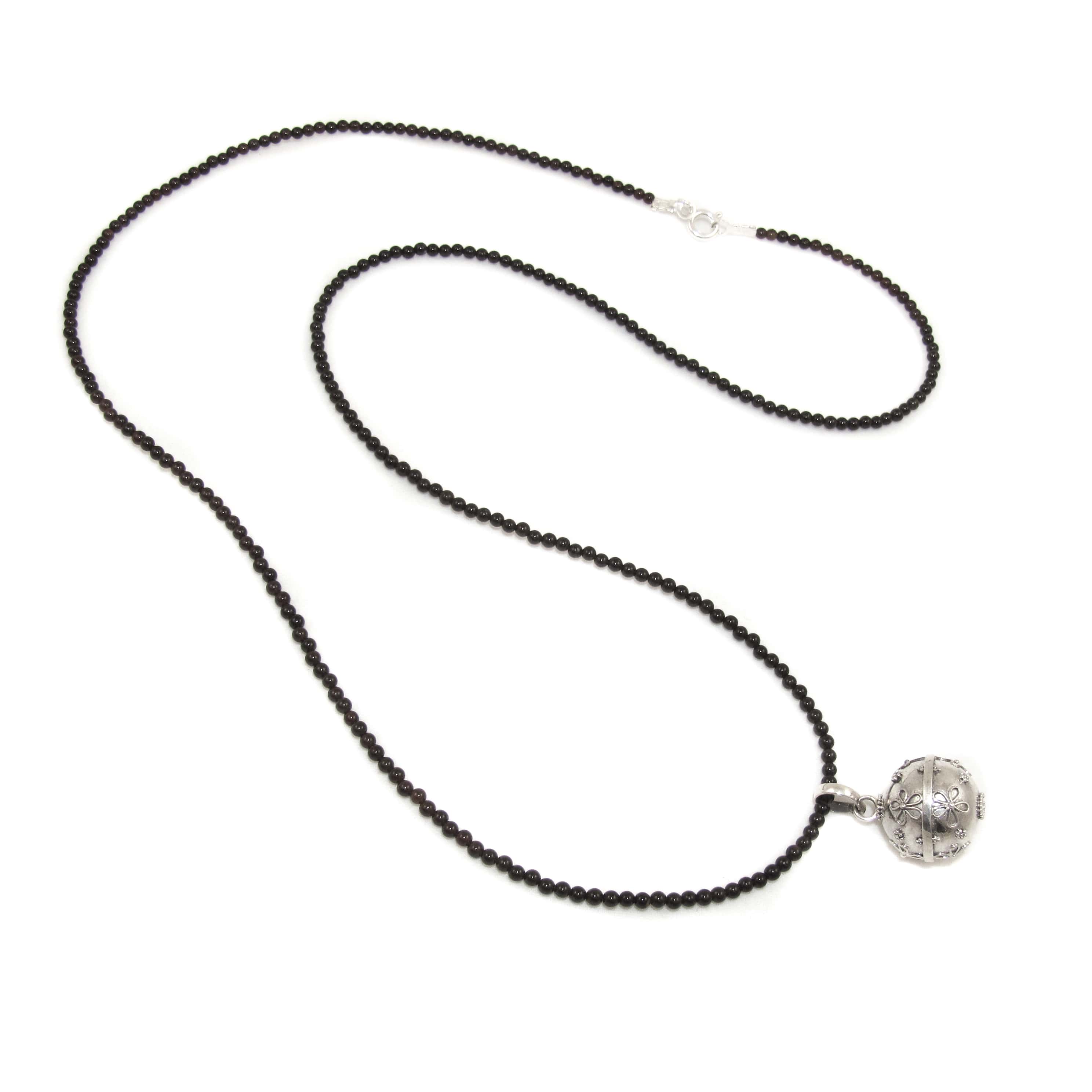 Engelsrufer Klangkugel Sterlingsilber Achat Edelstein Kette 60 cm - Leichtigkeit, Selbstschutz