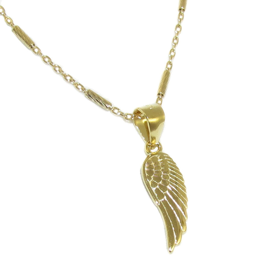 Engelsflügel Talisman Schmuck Kette Gold - Mut und Hoffnung