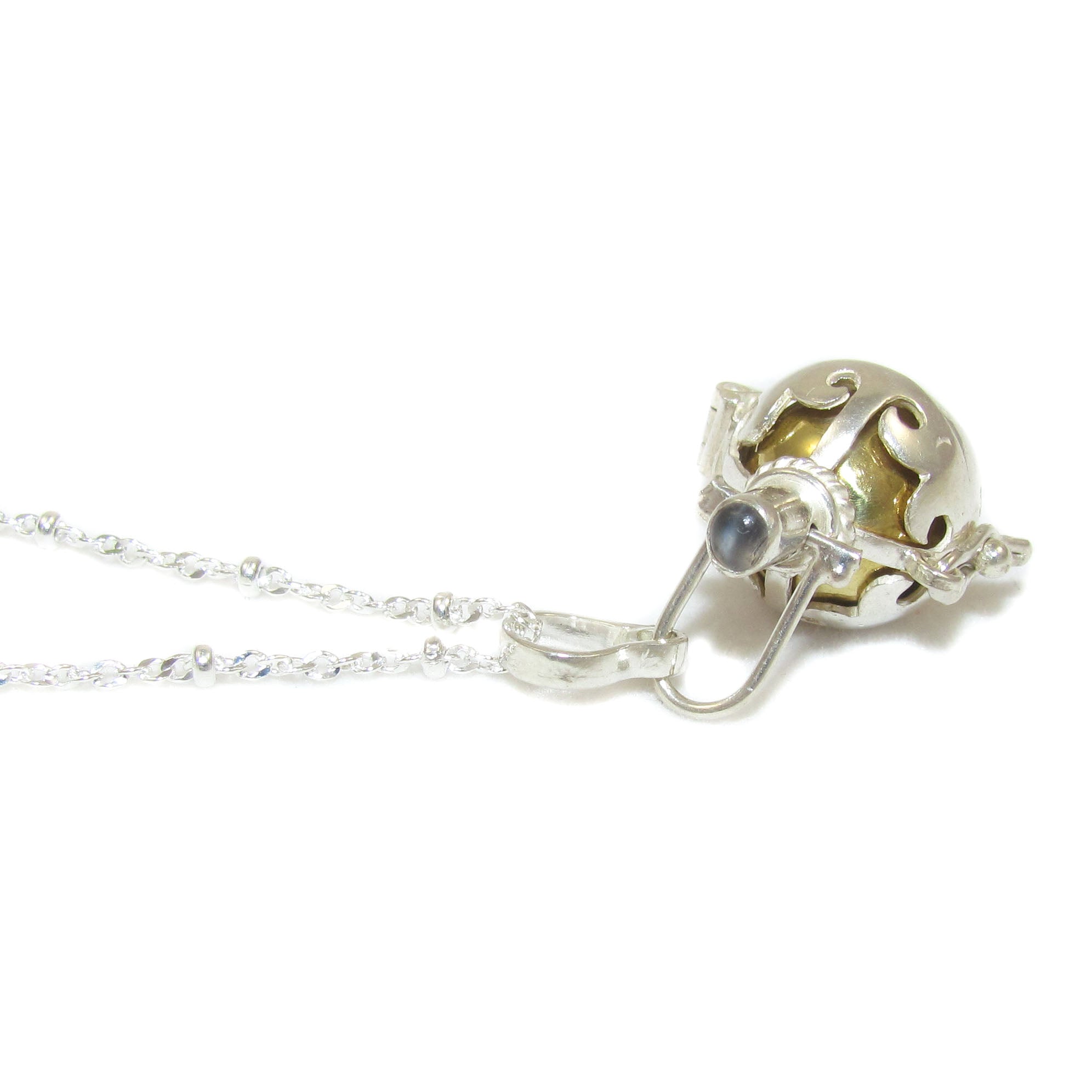 mini Engelsrufer Mondstein Karma Edelstein Kette - Intuition und Weiblichkeit
