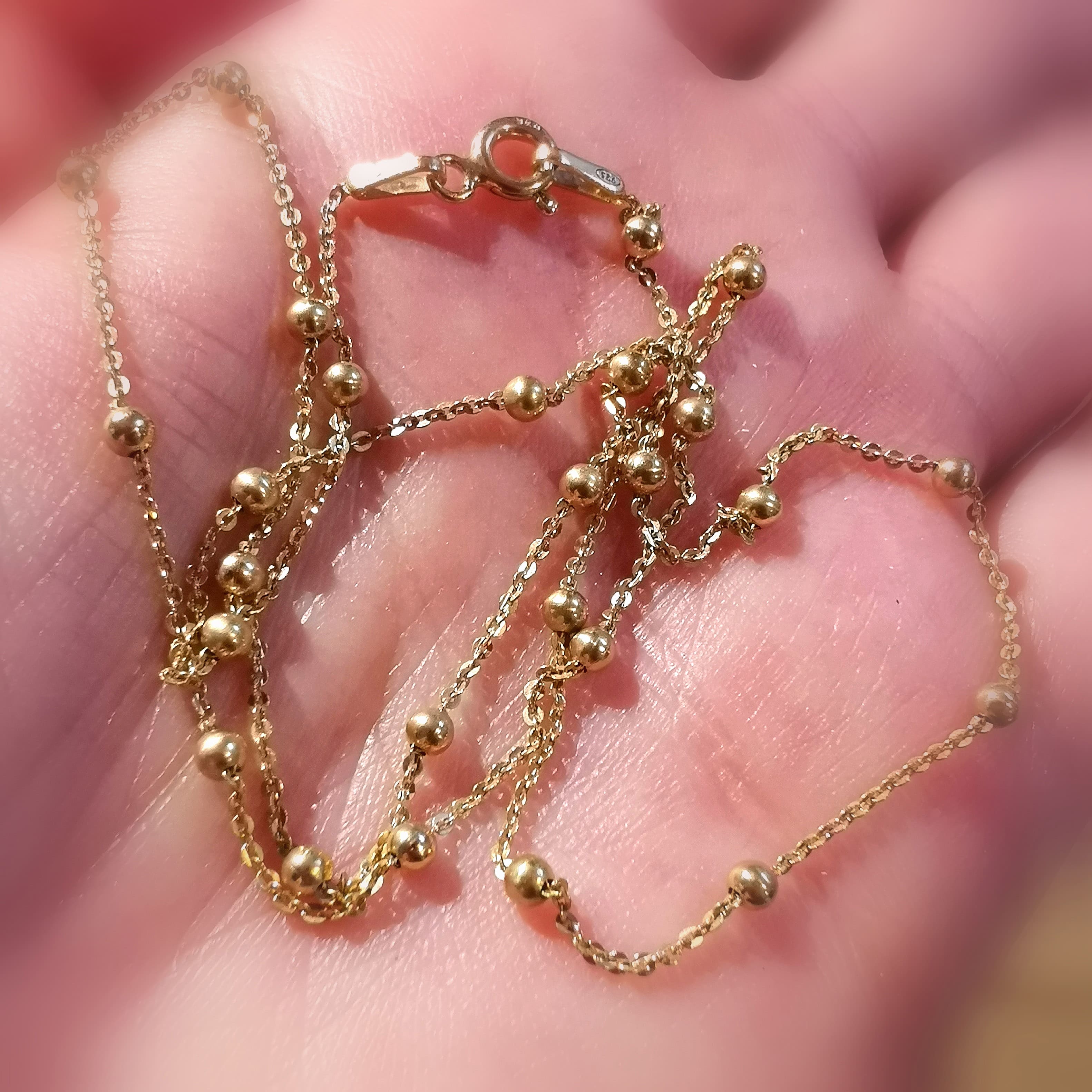 Goldkette, vergoldet, 3 verschiedene Größen, samaki originals