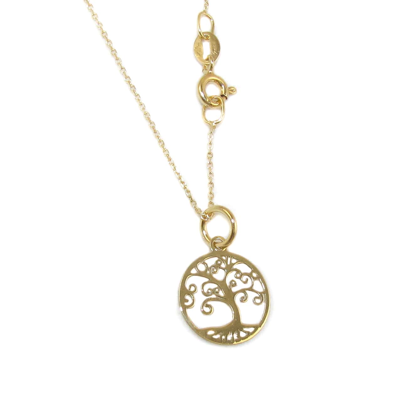 Lebensbaum Talisman Glücksbringer Karma Kette 44 cm, gold, geweiht - neue Kraft