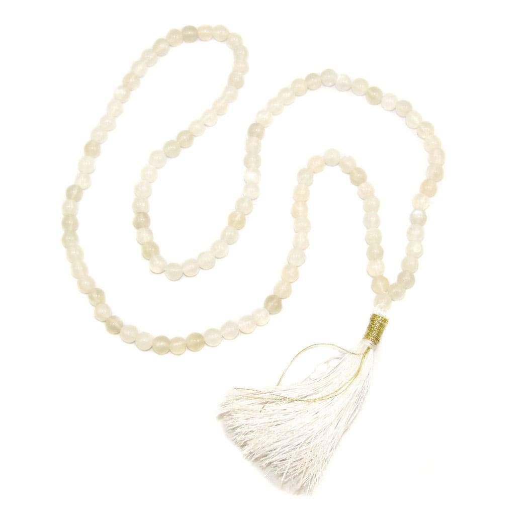 🔹 Rainbow Moonstone Mala – Meditation, Protection & Intuition ✨
