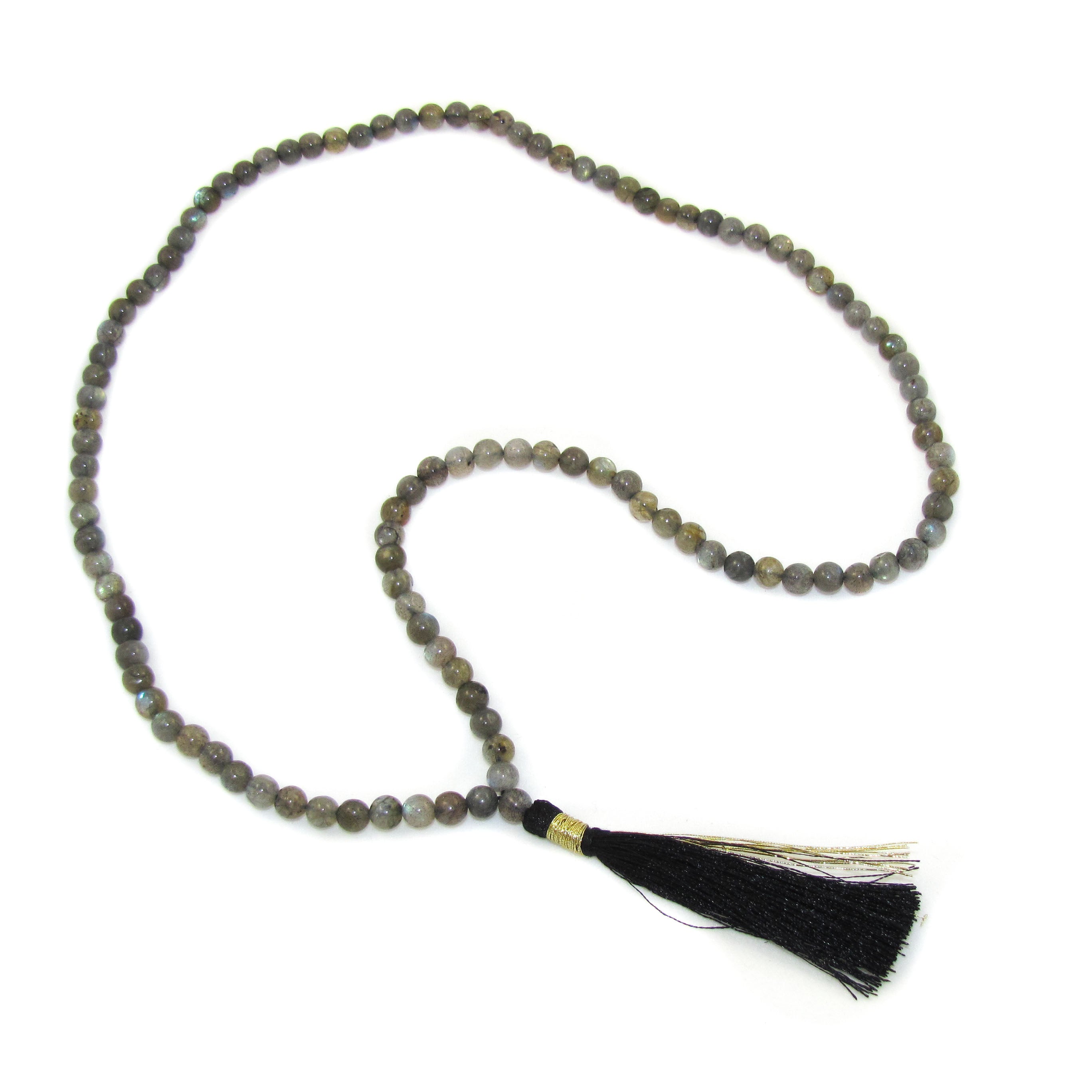 Labradorit Mondstein Mala Edelstein Heilstein mit Quaste - Hingabe und Lebenslust