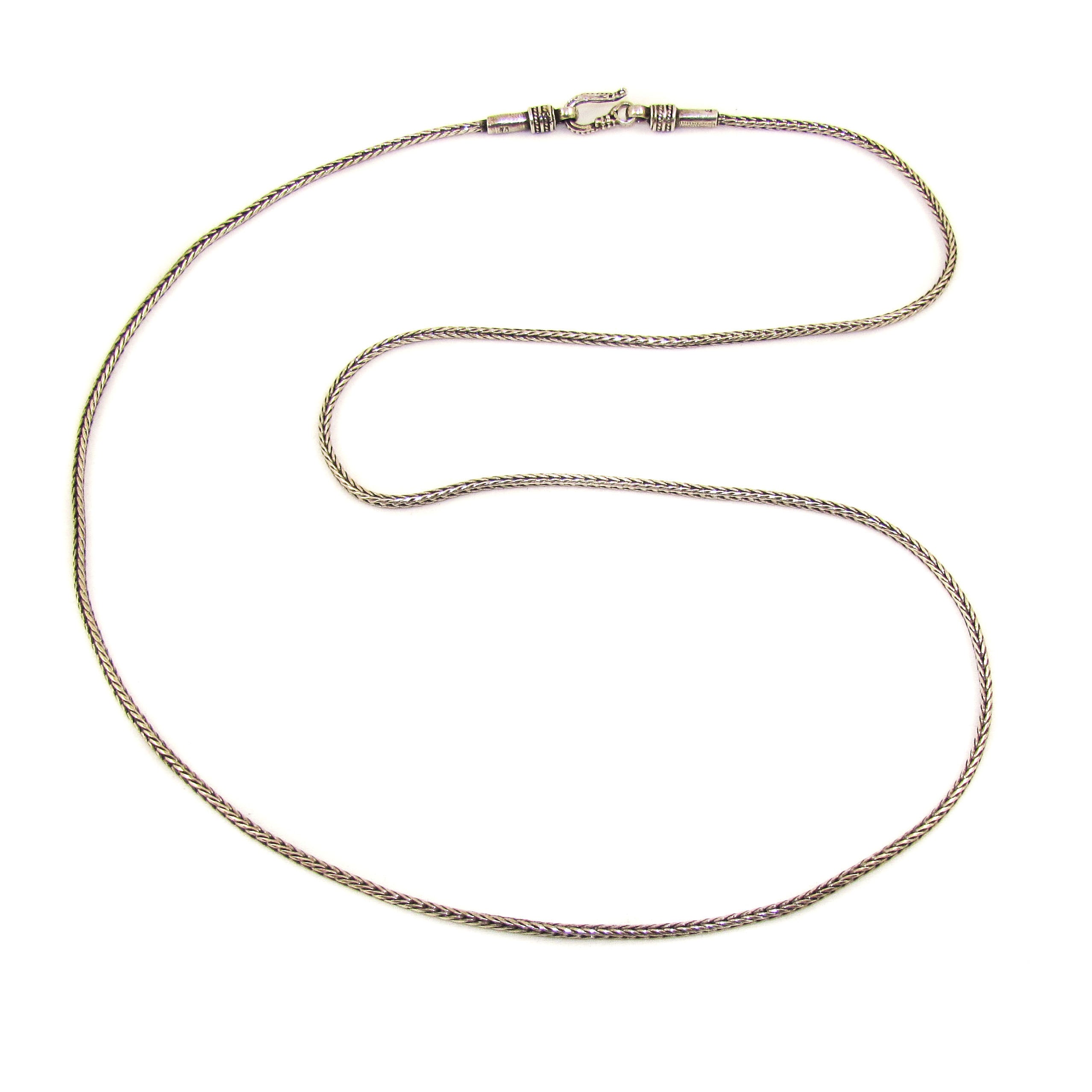 Sterlingsilber Kette Länge 60 cm, 2 m, indischer Stil