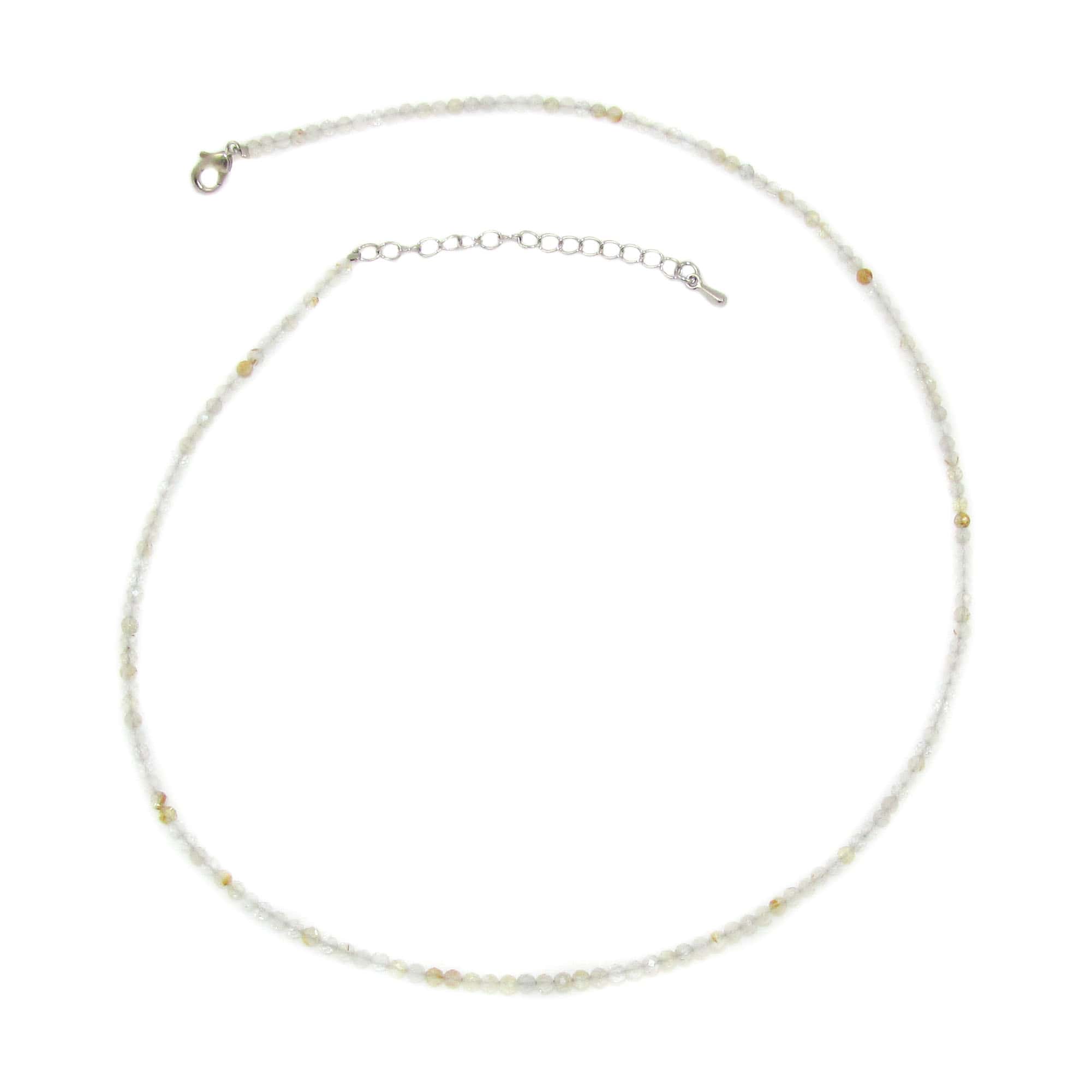 Rutilquarz Edelstein Armband, filigrane 2 mm Heilsteine, Wahrheitsstein