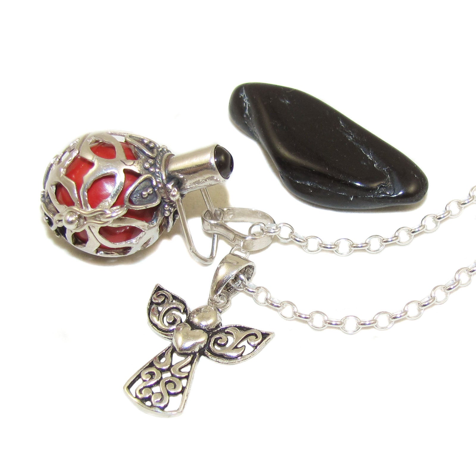 Engelsrufer Kette Kinderwunsch mit Granat und Turmalin, sweet dreams - samaki originals