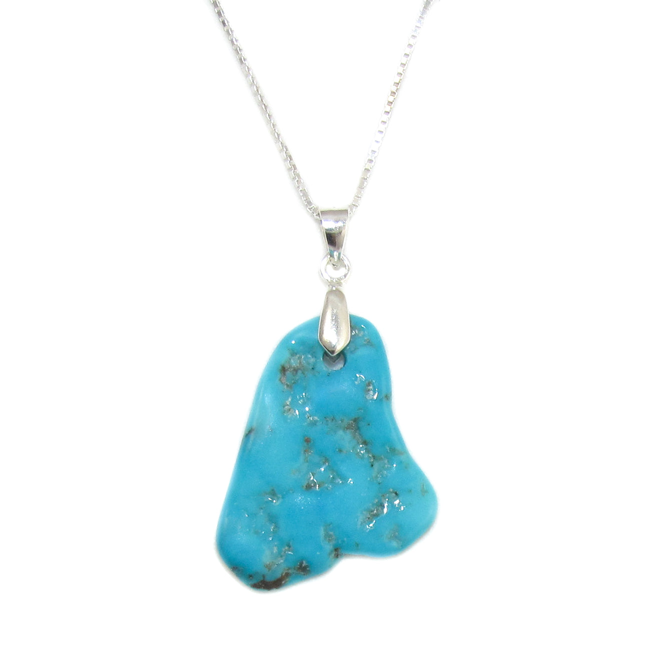 Arizona Türkis Nugget Edelstein Kurzkette Kette, Navajo Schmuck, Respekt und Freiheit