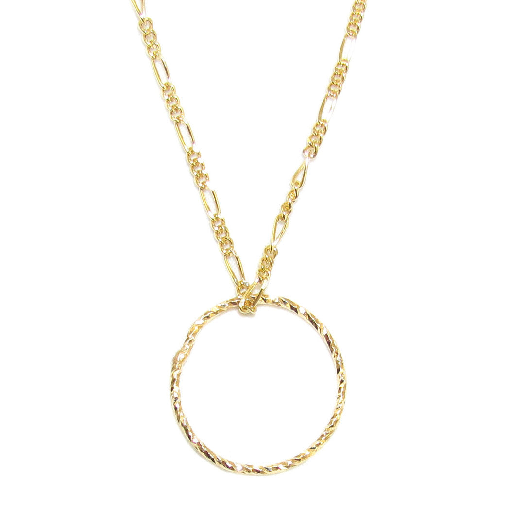 Lebenskreis Karma Glücksbringer Kette Gold, Schutz & Lebensglück - samaki originals