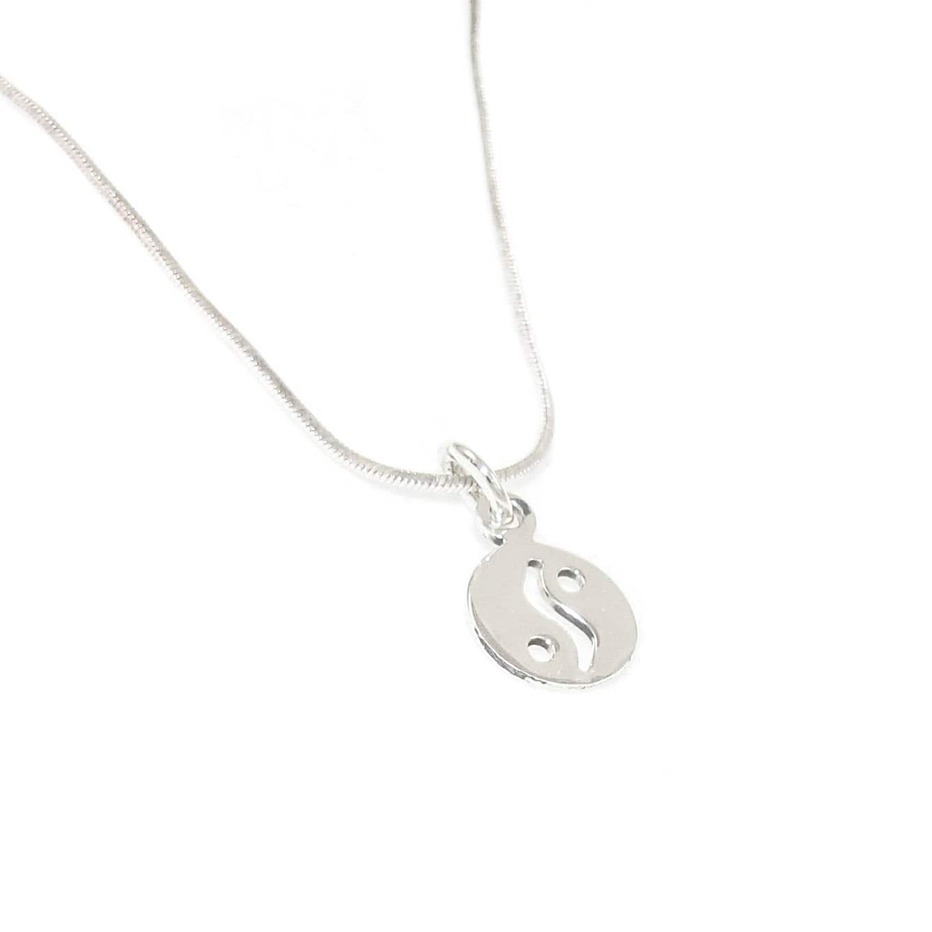 🔹 Filigree Yin & Yang jewelry sterling silver chain 40 cm – harmony and joie de vivre ✨