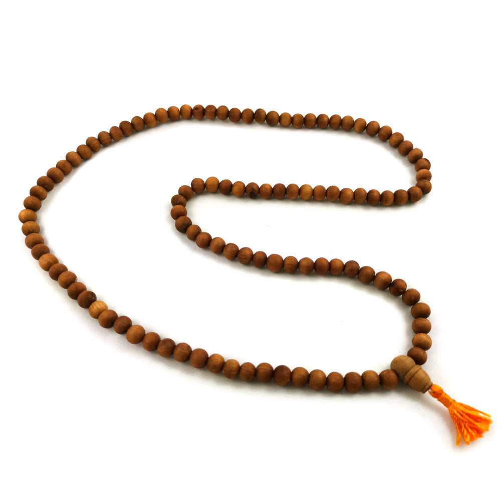 Sandelholz Mala Gebetskette, 80 cm, wellness Schmuck
