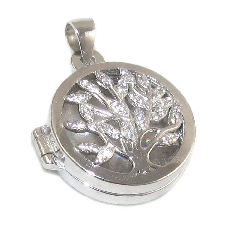 Lebensbaum Medaillon Anhänger Sterlingsilber - Kraft und Erneuerung