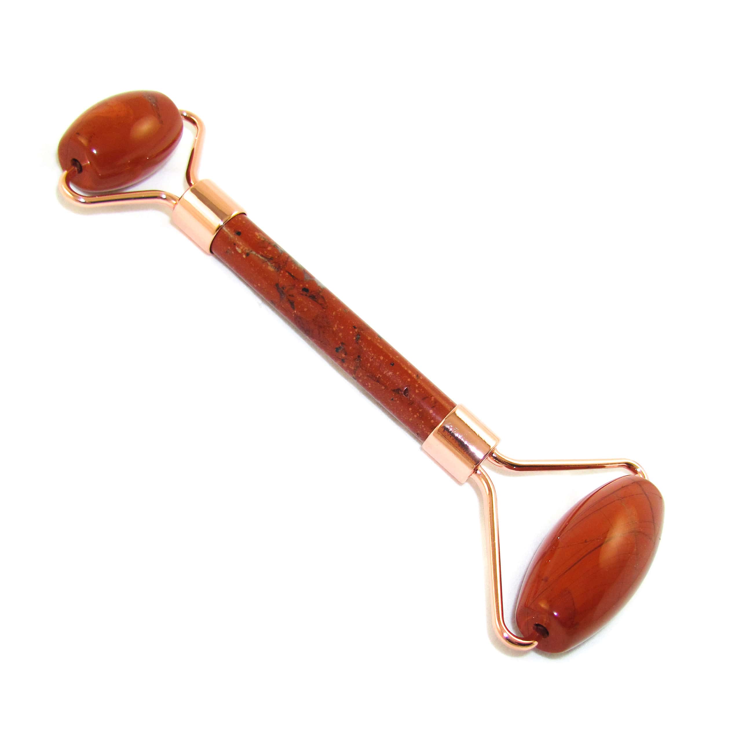 Massageroller roter Jaspis Edelstein Heilstein - neue Kraft