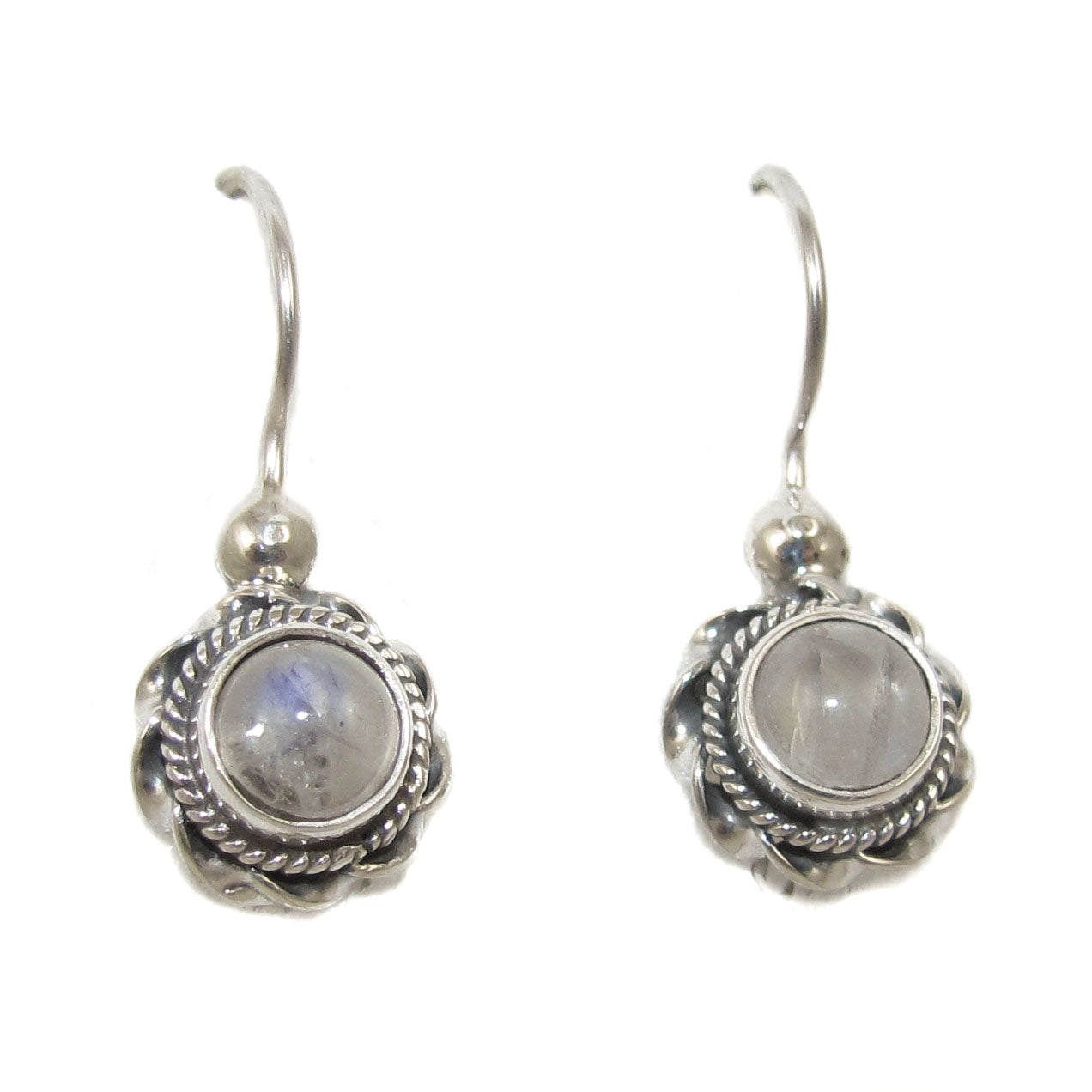 Mondstein Edelstein Sterlingsilber Ohrringe, edel - Ausgeglichenheit