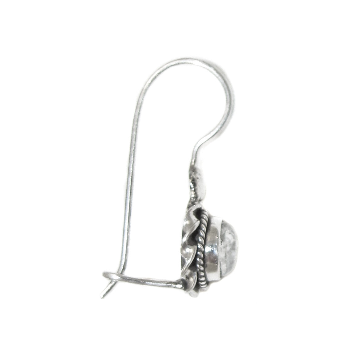 Moonstone gemstone sterling silver earrings, noble - balance