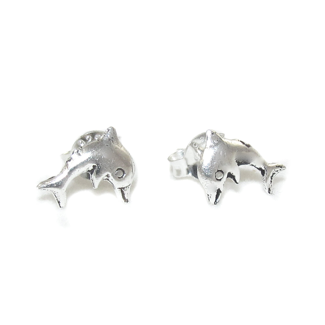 Delfin Paar Ohrringe Sterlingsilber Krafttier - Engel des Meeres