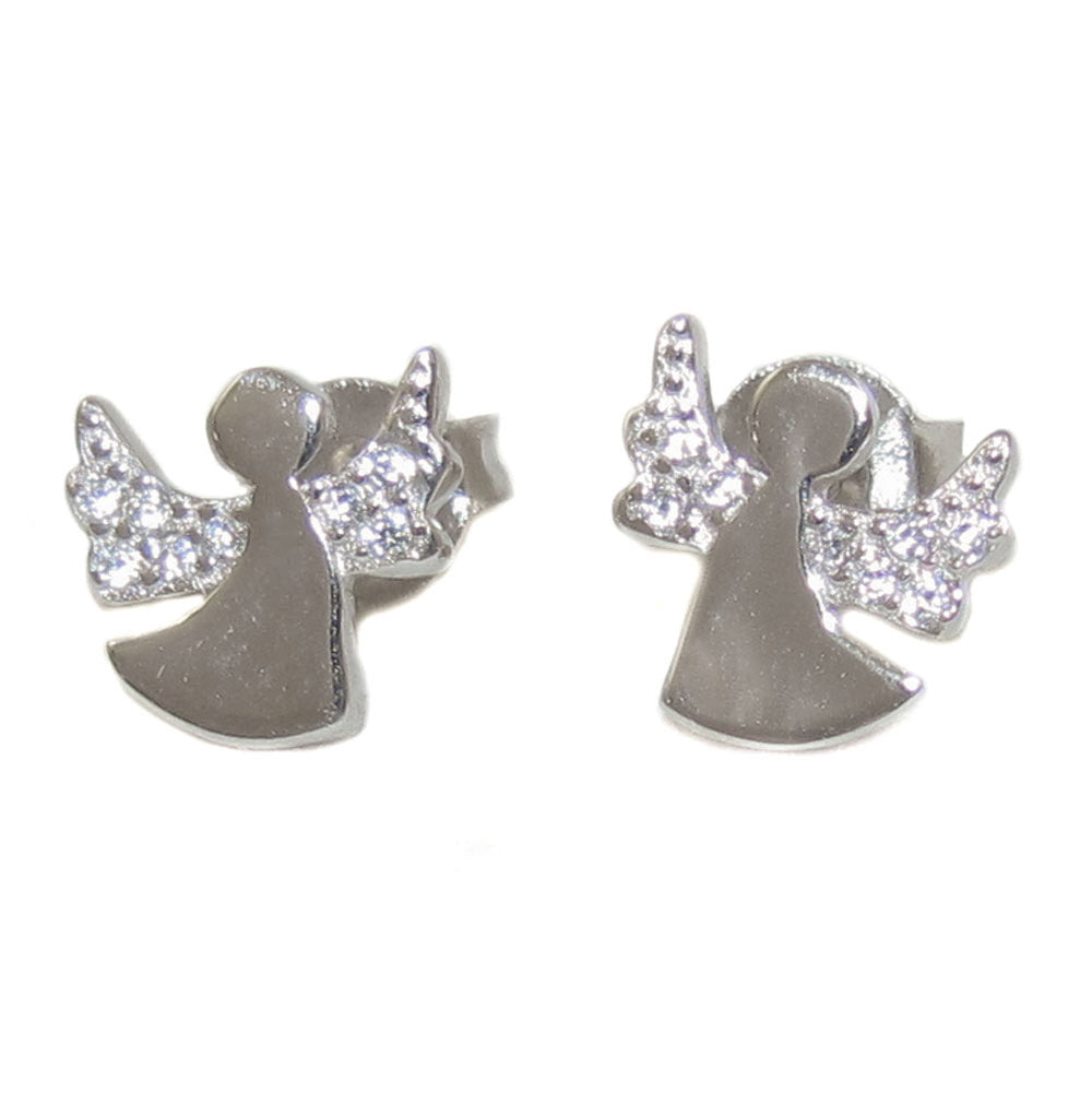 Engel Schutzengel Ohrringe Ohrstecker Sterlingsilber für Mädchen und Damen