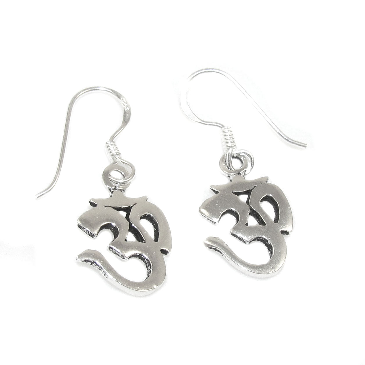 OM Symbol Schmuck Ohrstecker Sterlingsilber - innerer Frieden