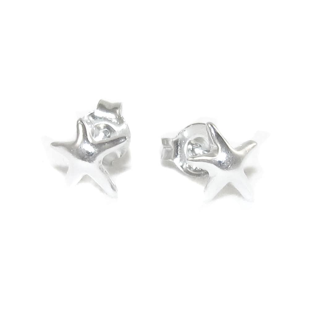 Seestern Glücksbringer Design Ohrringe Stecker Sterlingsilber, filigran - Wunder