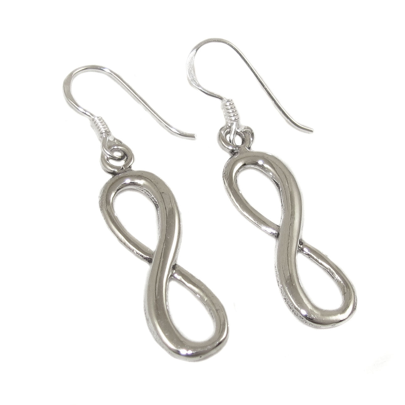 Infinity Unendlich Sterlingsilber Ohrringe für Damen