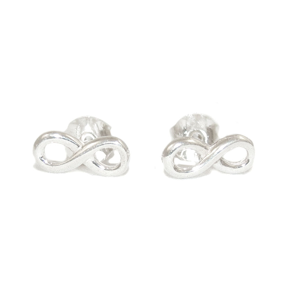 Unendlich Infinity Ohrringe Sterlingsilber Stecker - Energiefluss