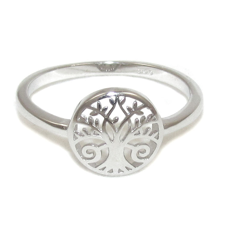Tree of Life Sterling Silver Ring - Life Force