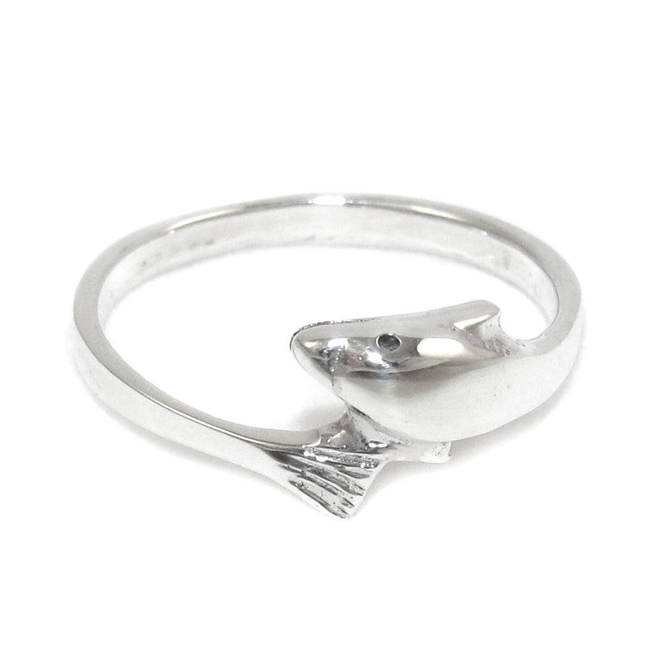 Delfin Sterlingsilber Ring Engel des Meeres Krafttier Schmuck - herrliche Lebensfreude