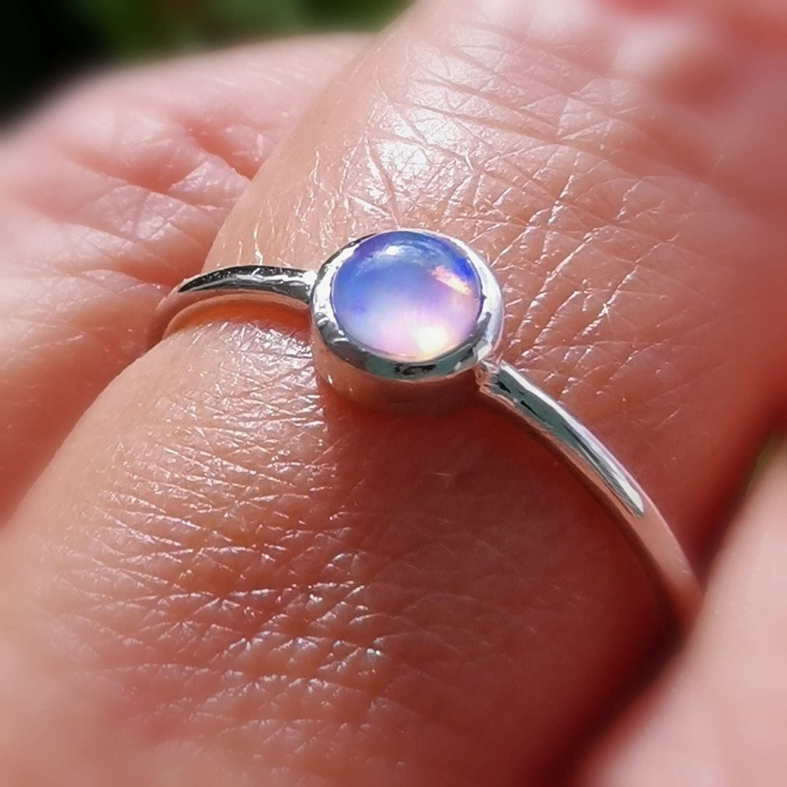 Edel Opal Edelstein Heilstein Ring Sterlingsilber fein und klassisch - Lichtbringer