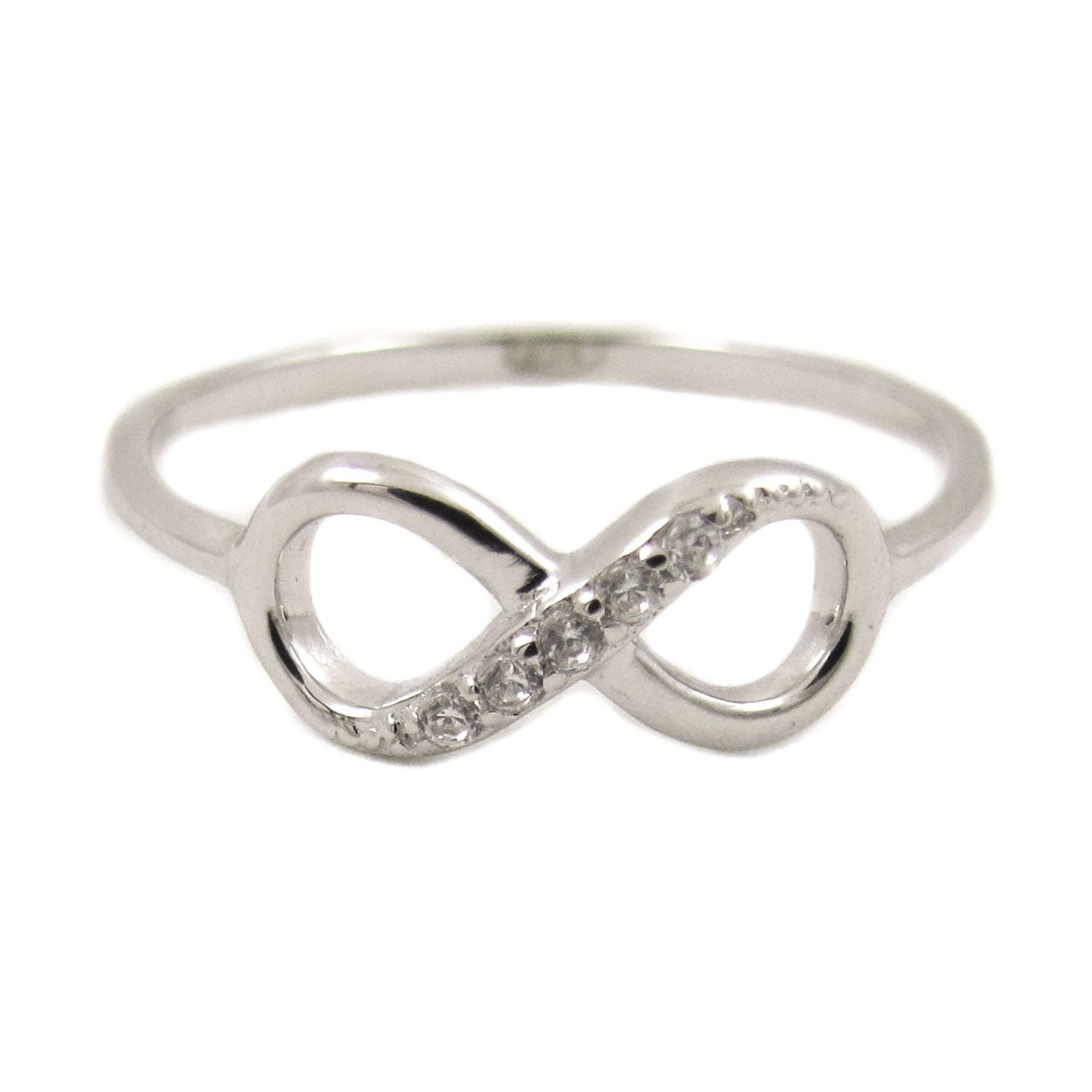 ♾ Infinity ring made of sterling silver Swarovski, consecrated for harmony & new life energy