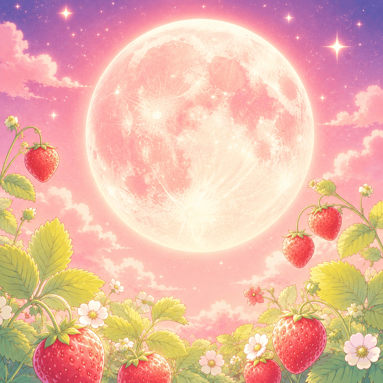 🍓🍓🍓Vollmond ... der Mond der Ernte - na dann 💕