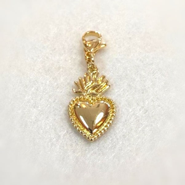 Herz Charm – Gold Edelstahl · geweiht für Liebe, Harmonie & Verbundenheit