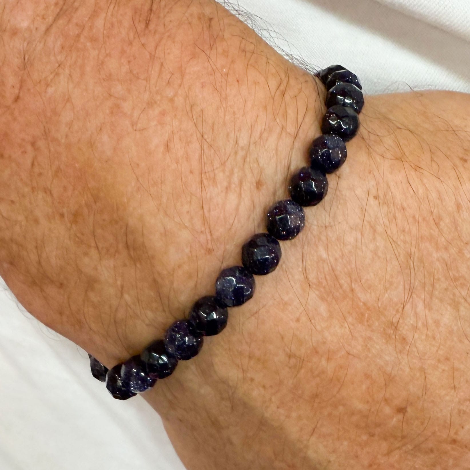 Blue Aventurine gemstone bracelet – for clear thoughts &amp; a free spirit
