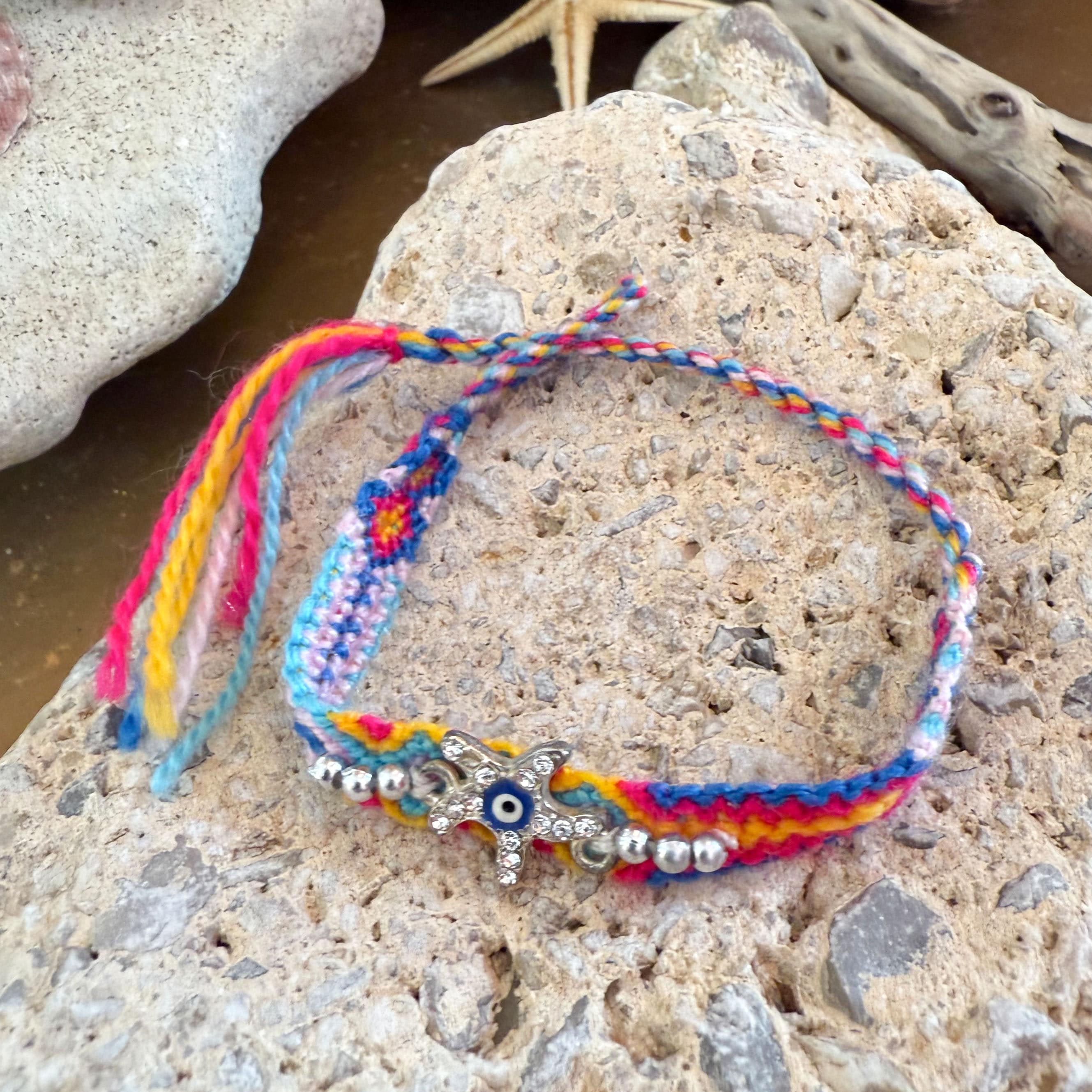 Seestern & Türkisches Auge Karma Armband – Schutz & Wunder