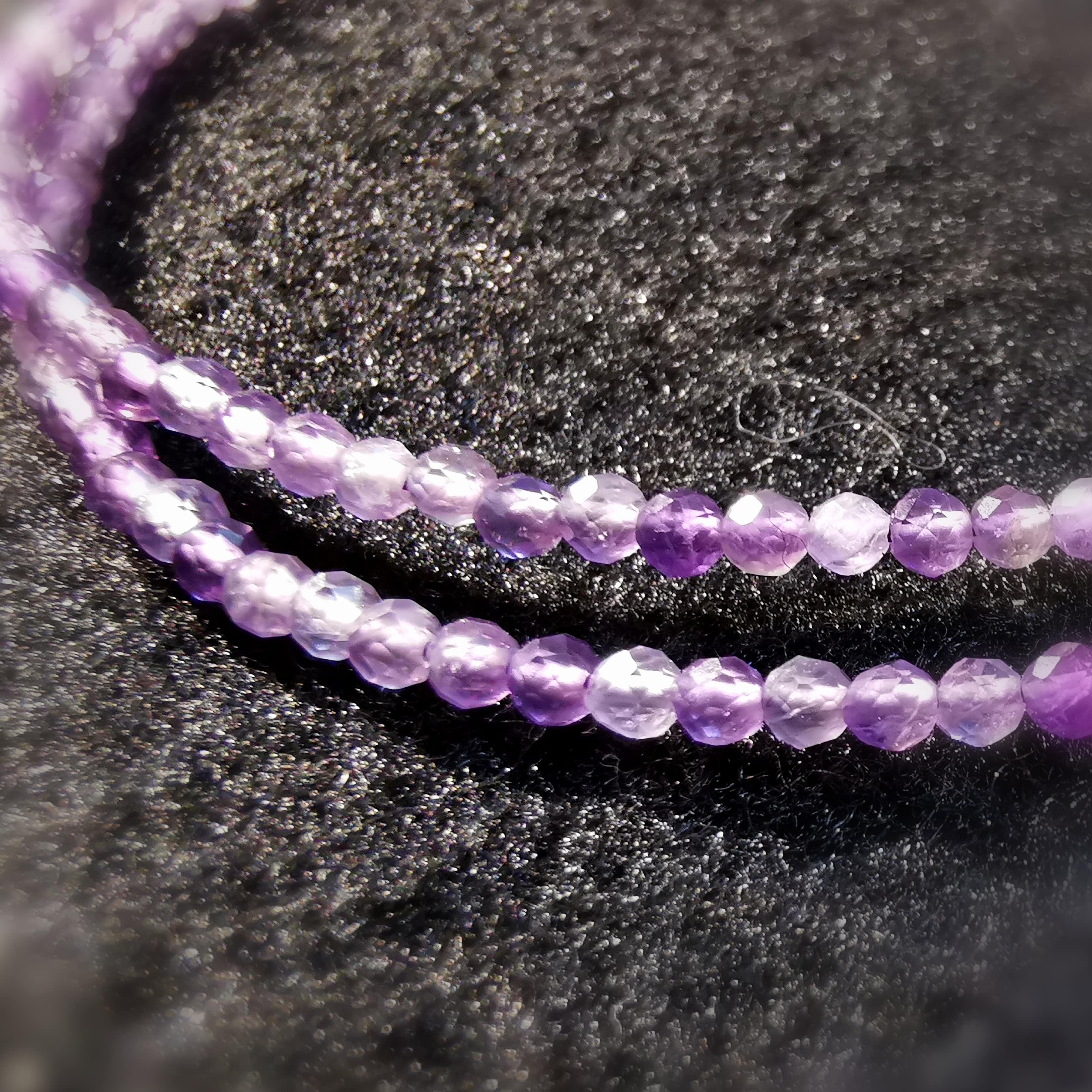 Engelsrufer Sterlingsilber Amethyst Edelstein Heilstein Kette 40 -45 cm - innerer Frieden