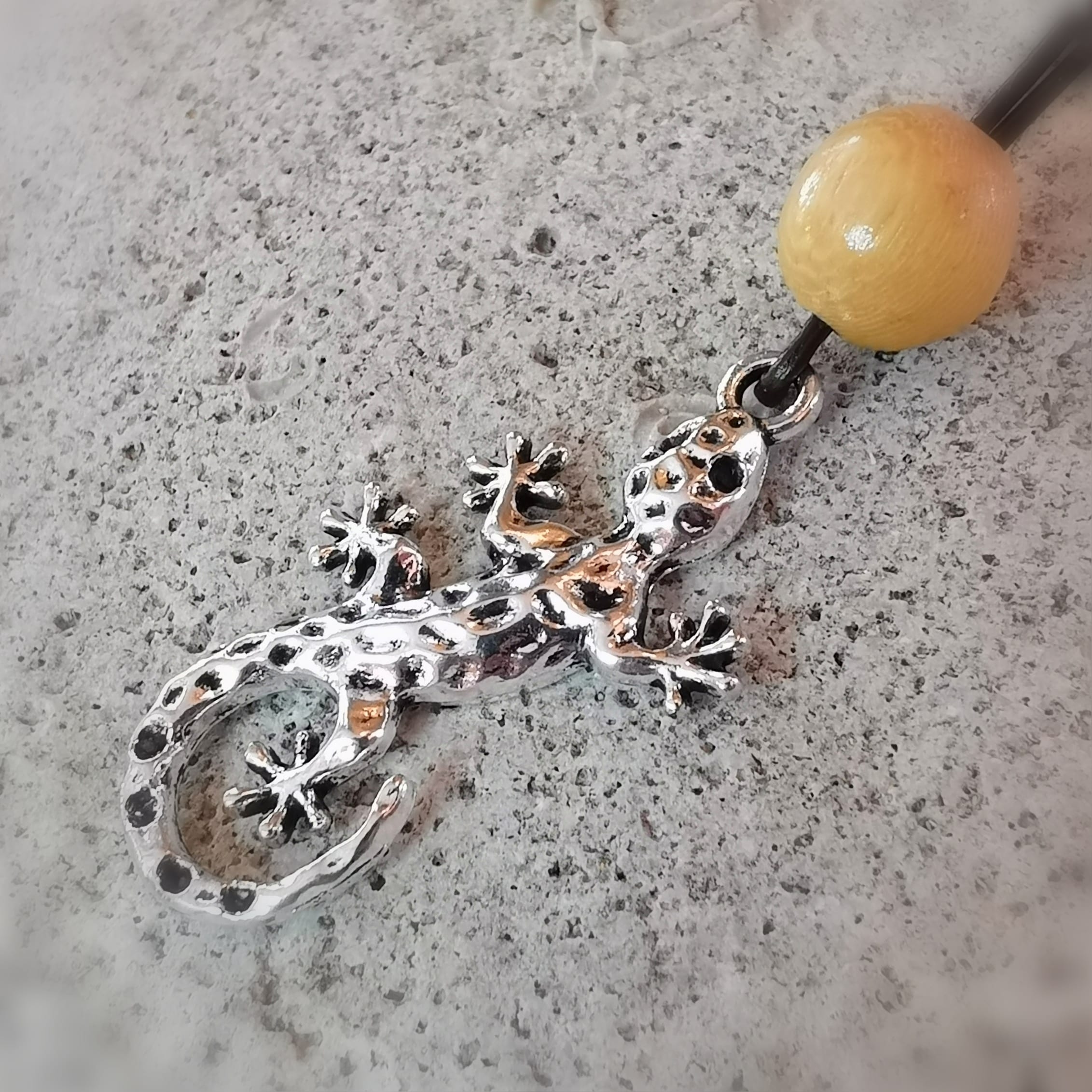 Gecko Mallorca Boho Karma Kette  - Mut und Lebensfreude