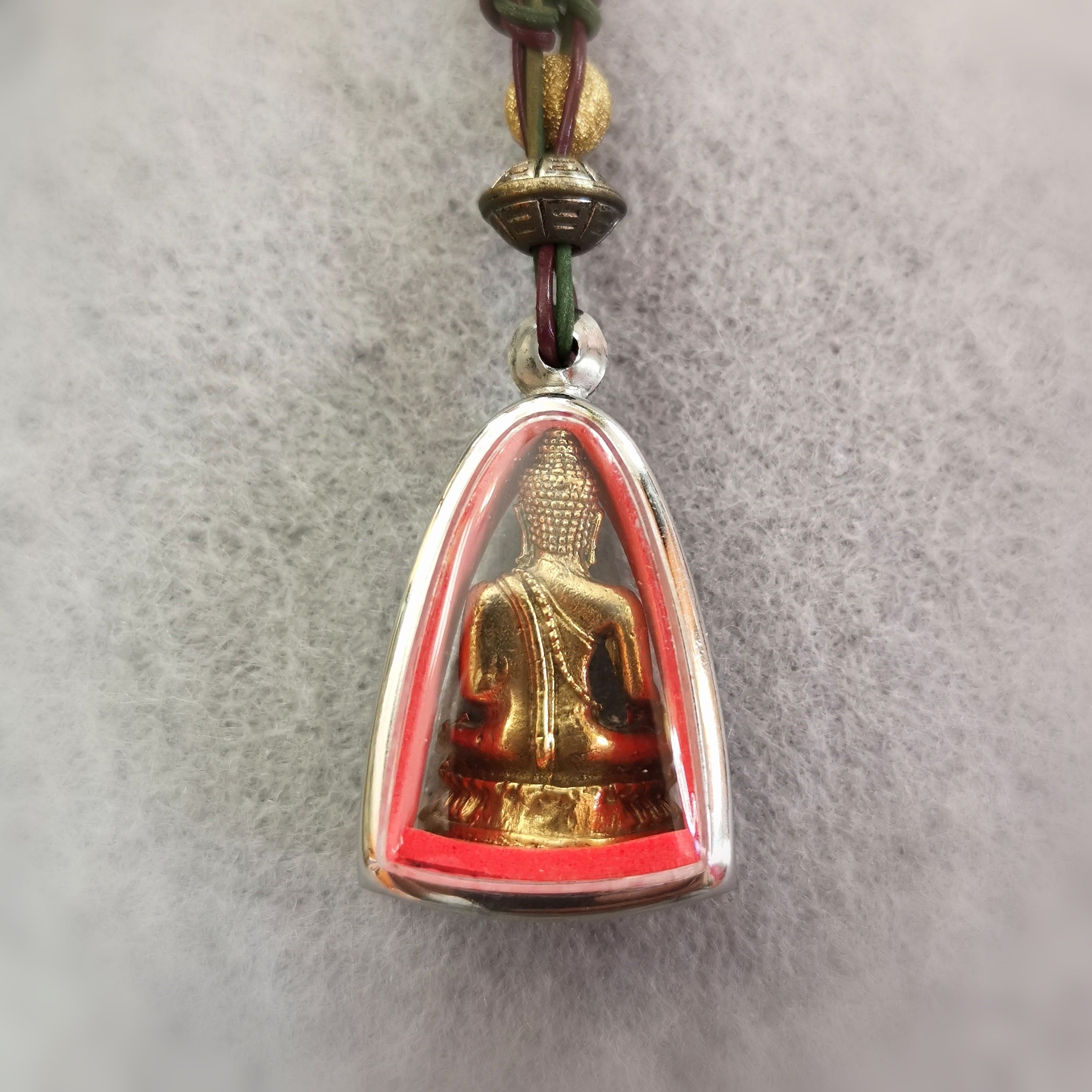 Buddha Tempel Talisman Design Kette, Unikat Karma Schmuck geweiht #imfrieden