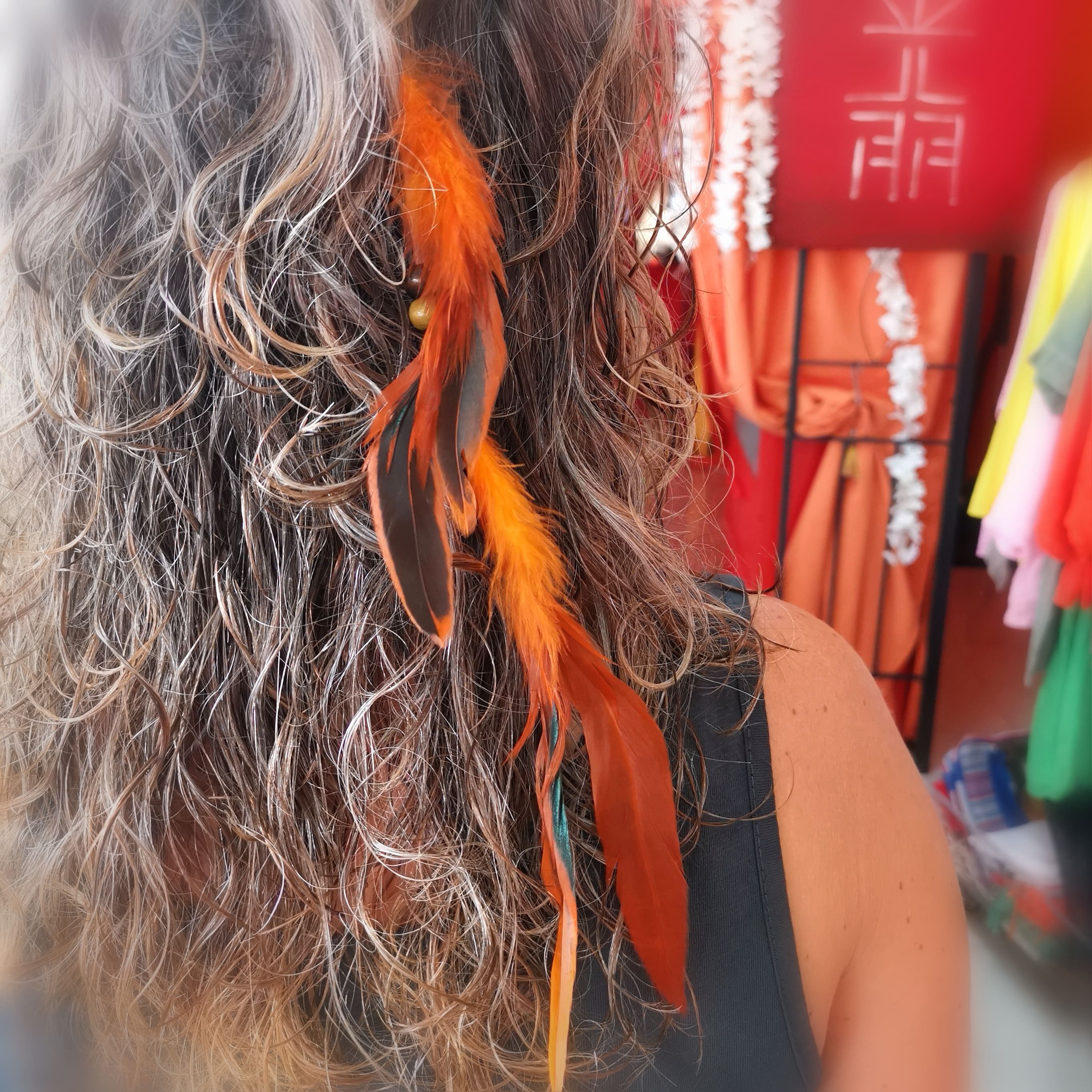 Federn Haar Karma Chakra Schmuck, zauberhafter extensions Haar Clip, Haarspange #lebensfreude