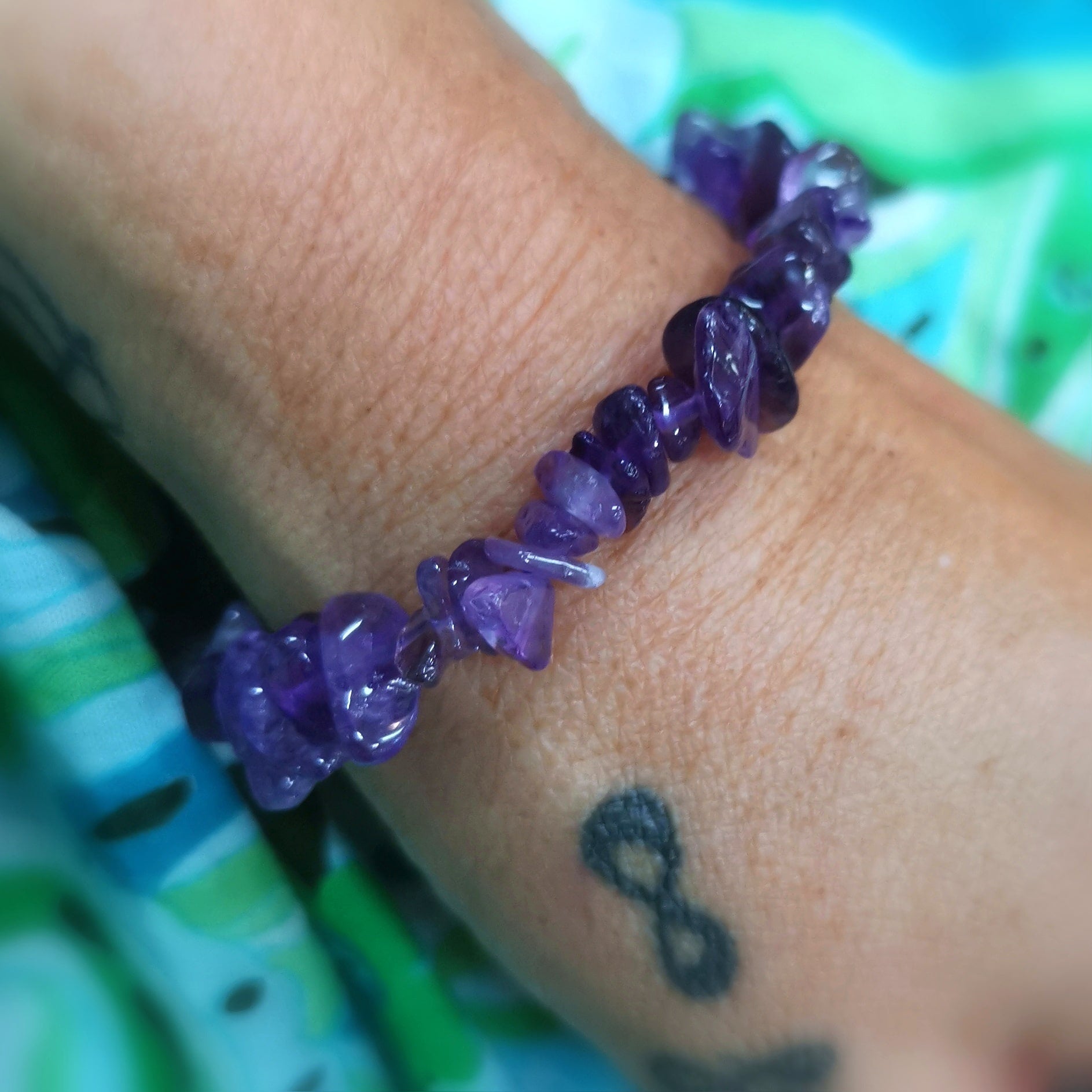 Amethyst Gemstone Healing Stone Bracelet Intuition and Harmony