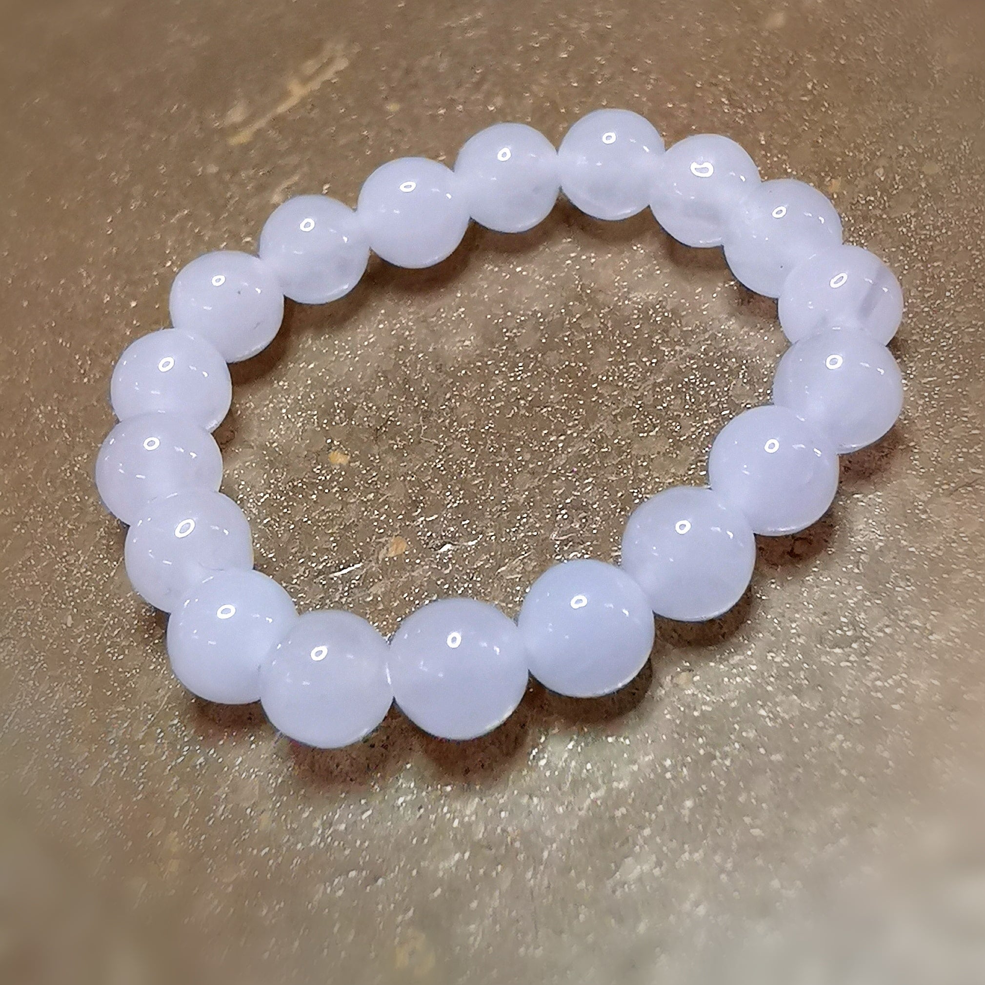 💖 Rosenquarz Elastik Edelstein Ring – Liebe & Zufriedenheit