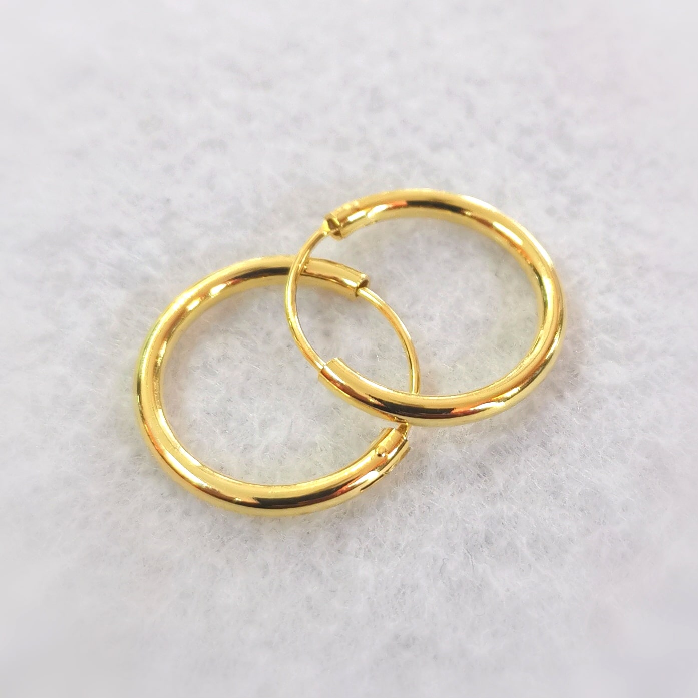 ✨ Goldene Hoops Creolen 20 mm – edler Hippie Ohrschmuck