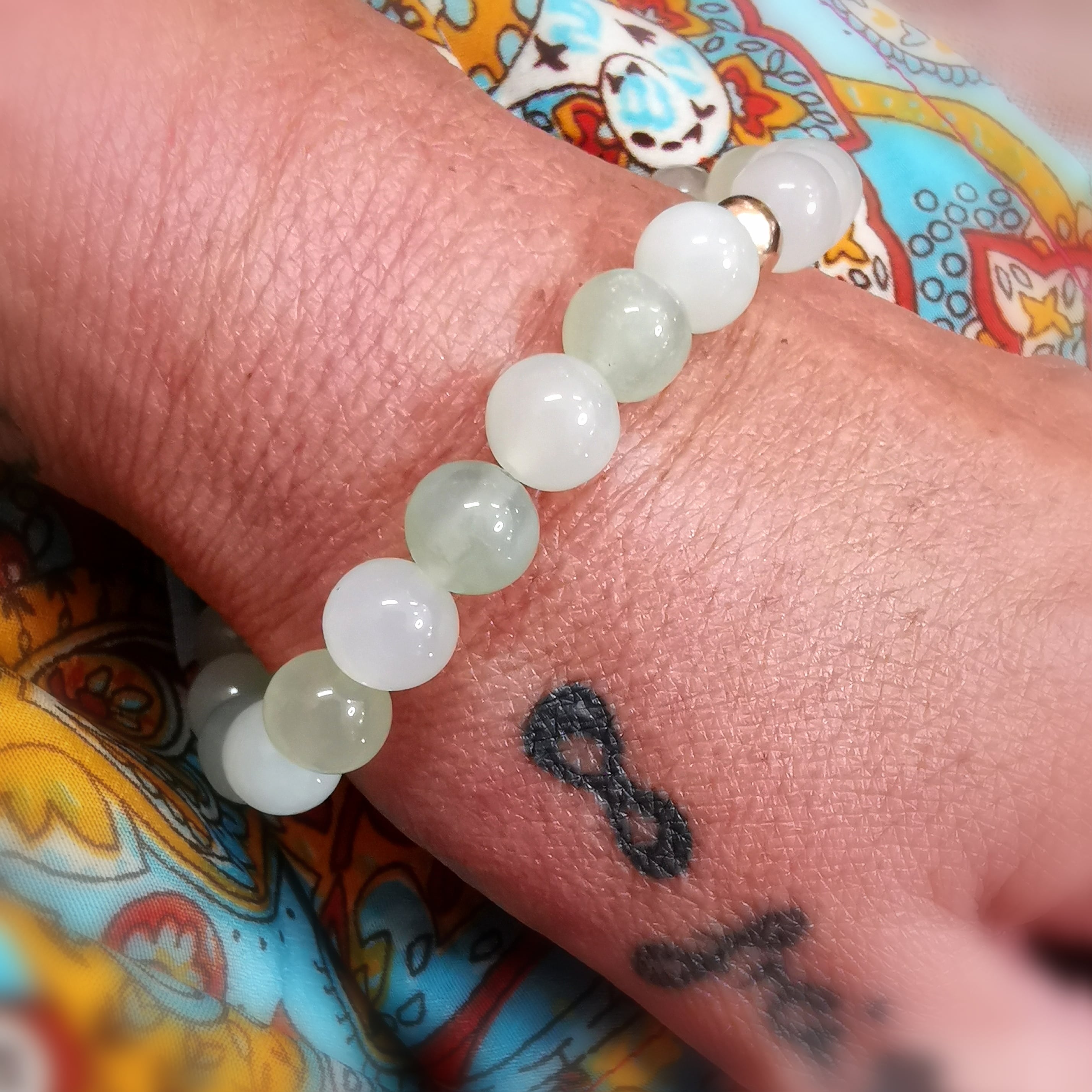💚 Jade Serpentin Edelstein Armband M – geweiht für Gesundheit, Loslassen & neue Kraft