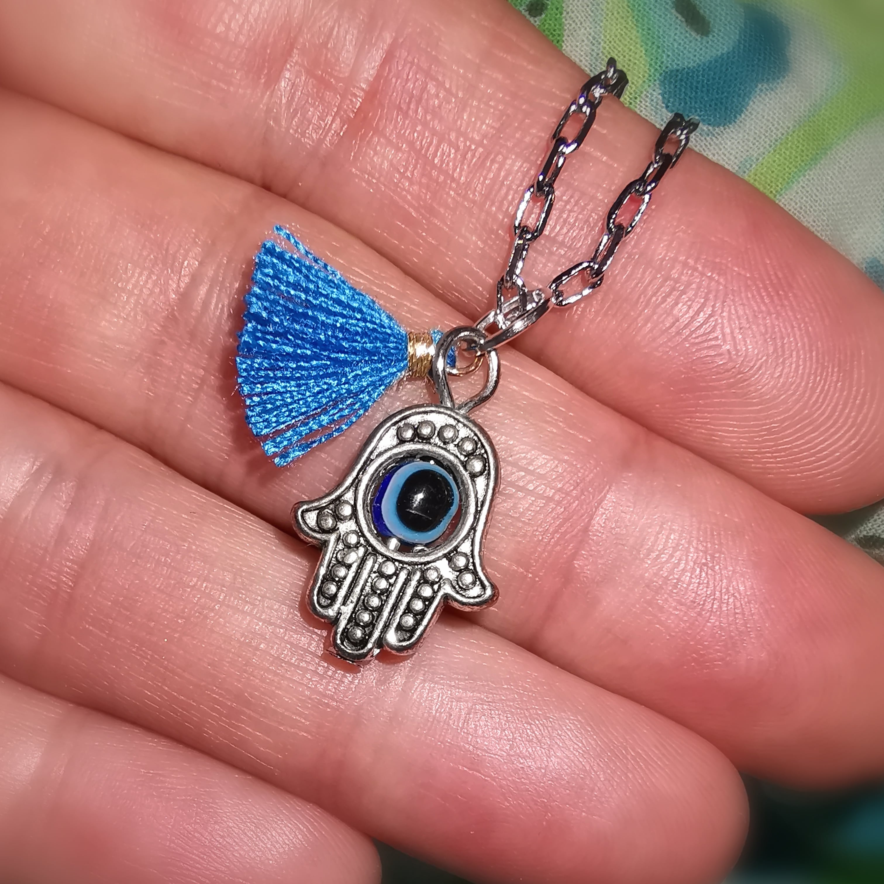 🧿 Fatimas Hand Karma Boho Kette – geweiht für Schutz, Vertrauen & spirituelle Bewusstheit