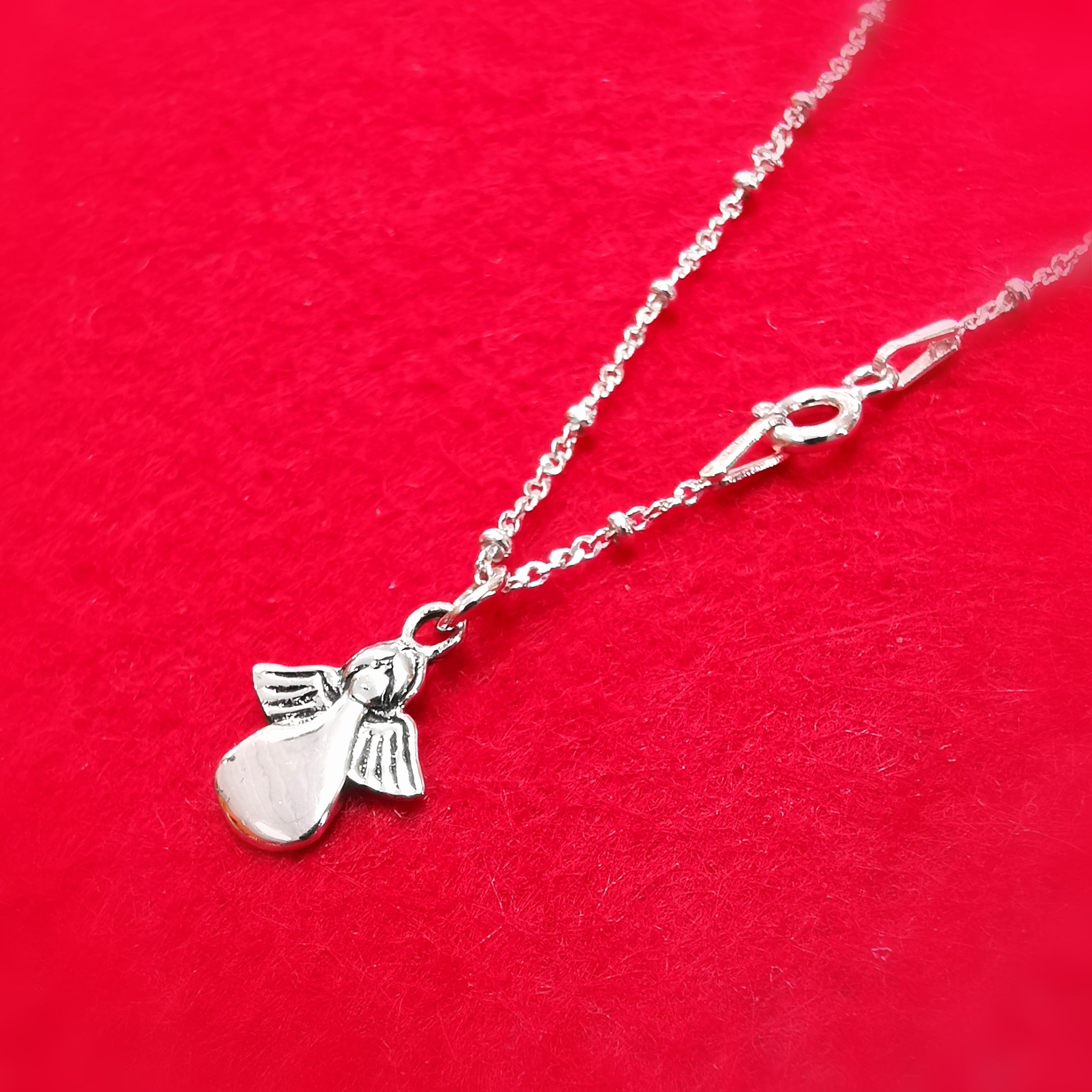 🪽 Schutzengel Kette Sterlingsilber – happy little angel
